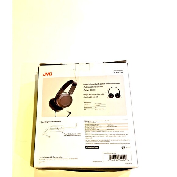 JVC Lightweight On Ear Headphones with Powerful Sound - HAS31M - Picture 7 of 7